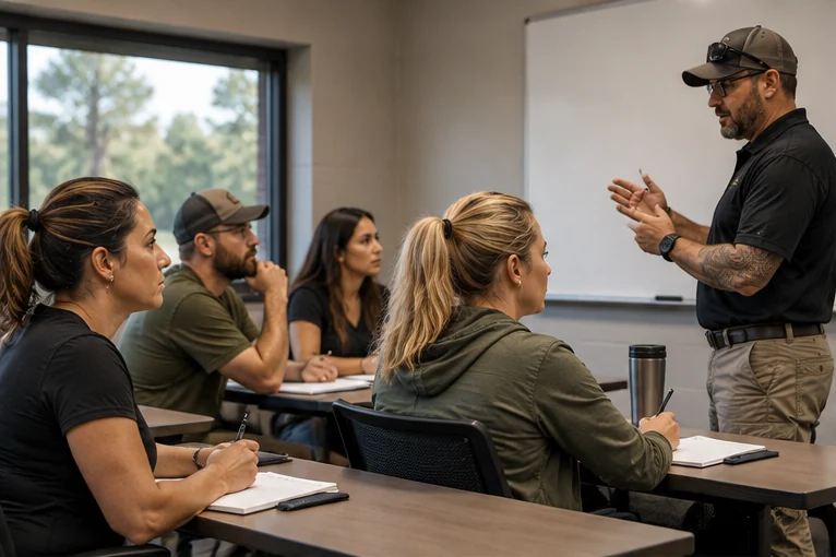 Illustrative classroom discussion before supervised practice.